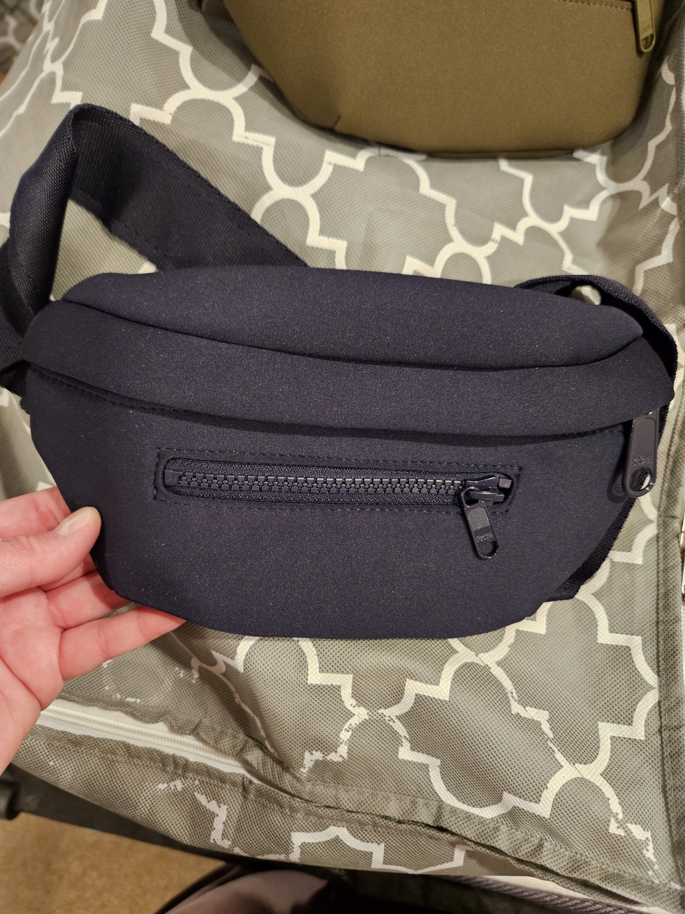 Dagne Dover Neoprene Ace Fanny Pack In Storm